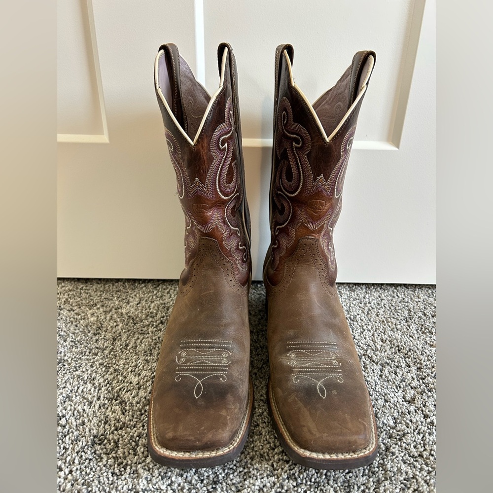 Ariat Brown Western Heeled Cowboy Boots